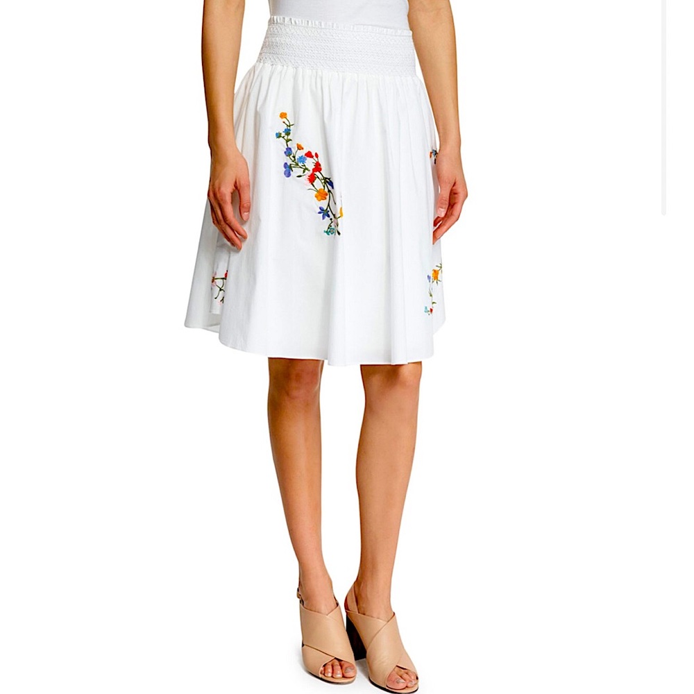 Tory Burch Cassie Delphi Embroidered Skirt - image 6
